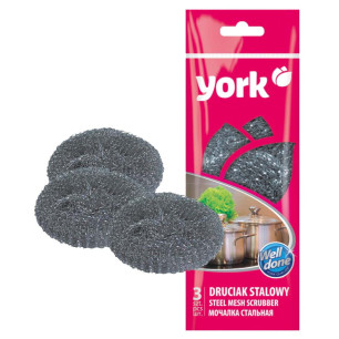 Druciak Stalowy Drapak Czyścik 3 szt. YORK YO4003010-001080