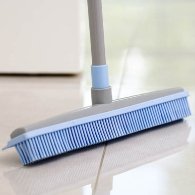 Miotła gumowa do zamiatania podłóg 24 cm BACTERIA STOP + kij teleskopowy YORK YO4051300-002925