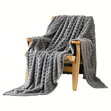 Koc Dekoracyjny Kapa Narzuta na Łóżko Kanapę Tłoczony Prążki 200x220- RC-K-2065-5906301420712-pool garden party