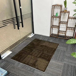 Puzzle Piankowe EVA Mata Pluszowa Dywan Podłogowa Brązowe 30x30cm-12szt.