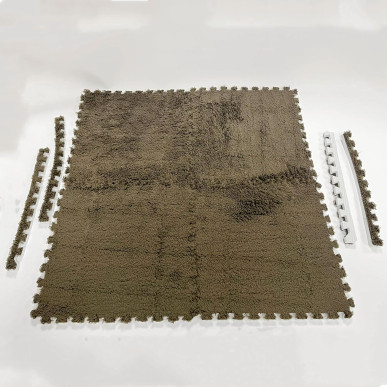 Puzzle Piankowe EVA Mata  Podłogowa Brązowe 30x30cm-1254-BRO-3831128624543-pool garden party