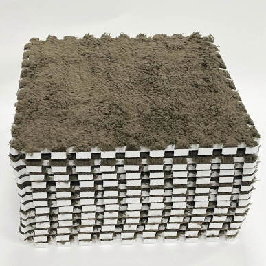 Puzzle Piankowe EVA Mata  Podłogowa Brązowe 30x30cm-1254-BRO-3831128624543-pool garden party