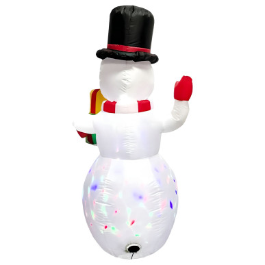 Dmuchany Bałwan Świąteczny Ozdoba Boże Narodzenie Podświetlany 150cm Led-RC-K-1941-5906301451457-PoolGardenParty