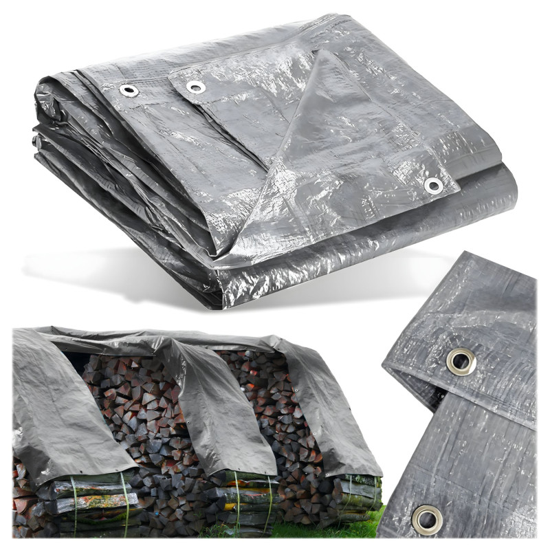 Plandeka Płachta Ochronna UV 4x5m 80g Okryciowa Mocna Uniwersalna