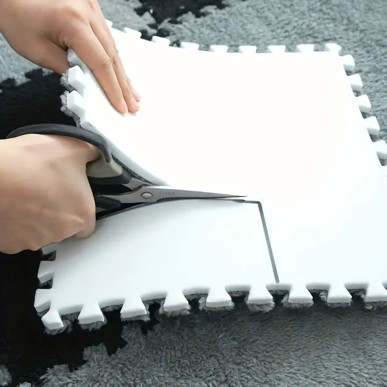 12x Puzzle Piankowe EVA Mata Pluszowa Dywan Podłogowa Czarne 30x30cm-1254-BLA-3831128624536-Pool Garden Party